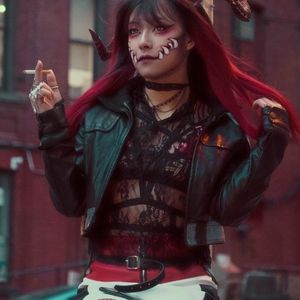 Gothic Mesh See-through Crop Top